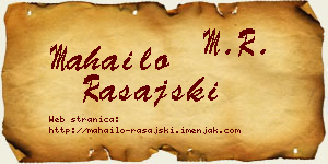 Mahailo Rašajski vizit kartica